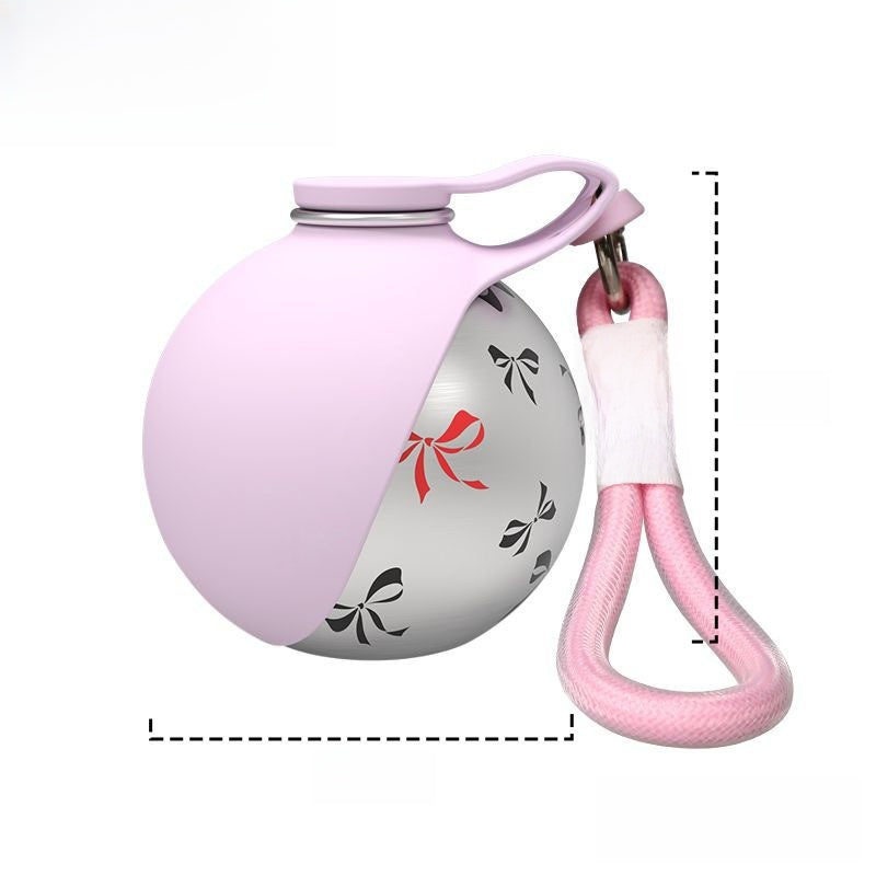 Portable spherical stainless steel pet bottle